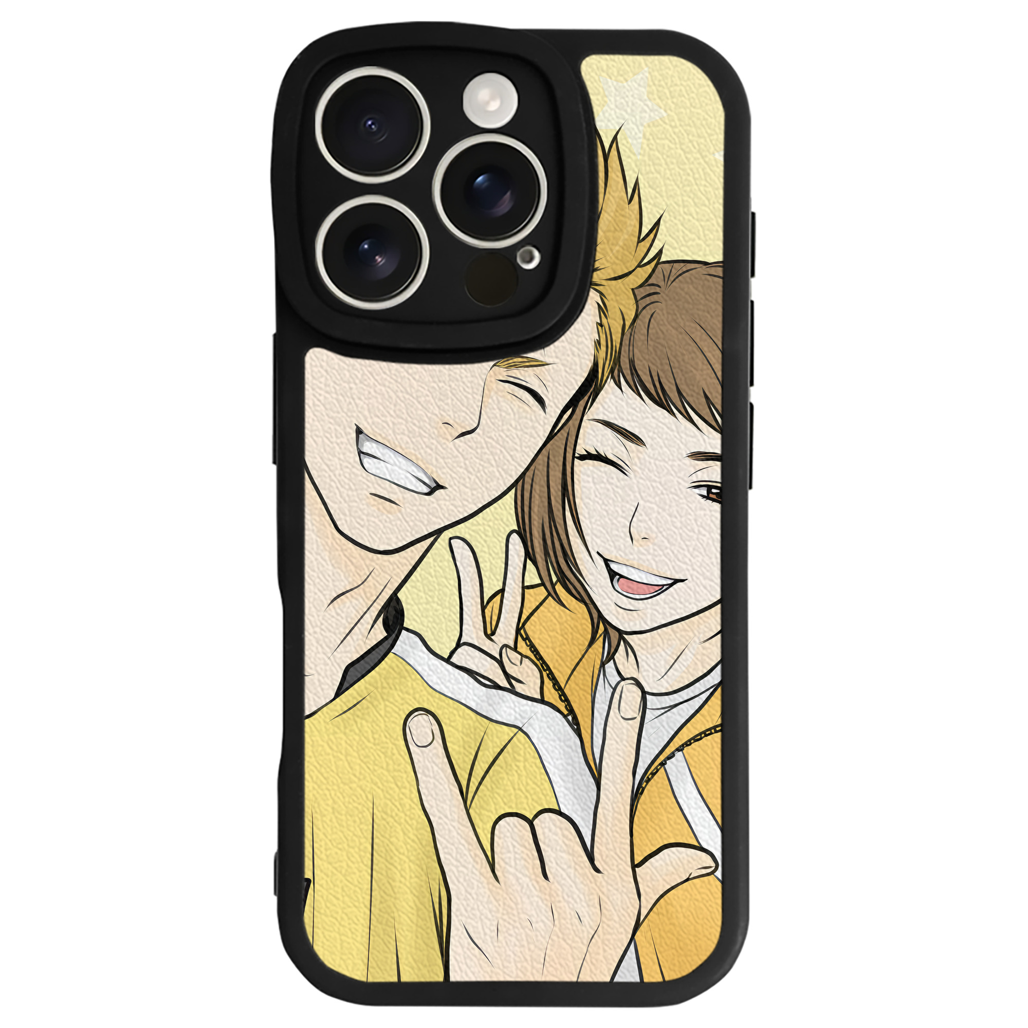 （画像用） ハイキュー!! Haikyu!! 【iPhone 16シリーズ対応】シリコンスマホケース（レザー調） 材質：シリコン